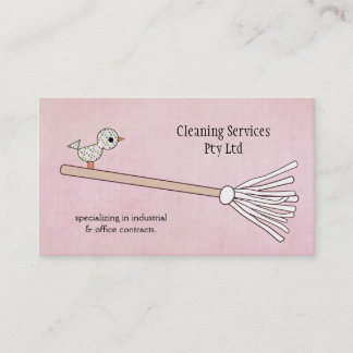 Cleaner Cleaner Service Business Visitenkarte
