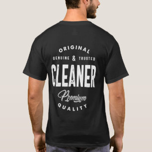 Cleaner Job Title T-Shirt Geschenke Mens Frauen