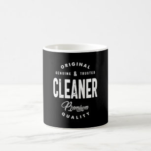 Cleaner Job Title T-Shirt Geschenke Mens Frauen Kaffeetasse