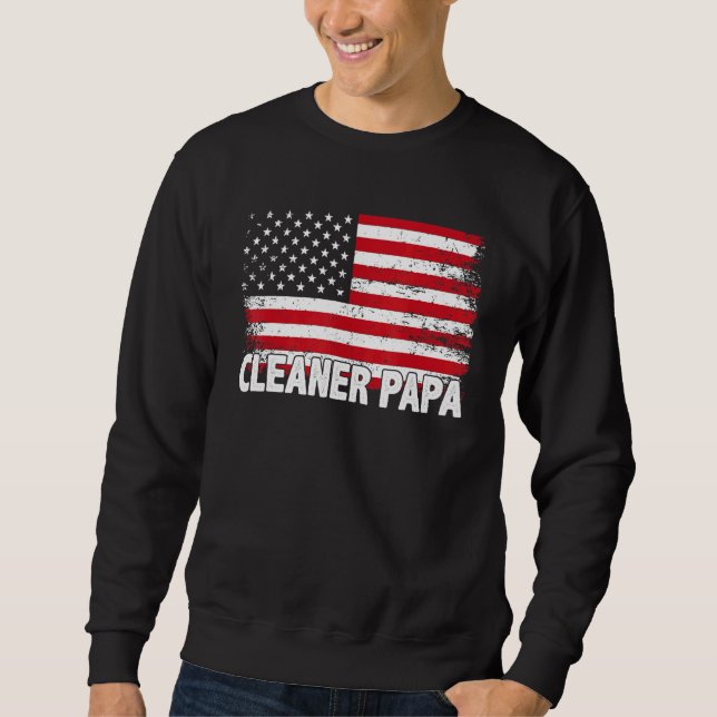 Cleaner Papa Sweatshirt (Vorderseite)