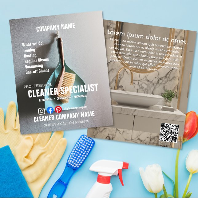 CLEANER SPECIALIST-Zuhause-Helfer Flyer (Von Creator hochgeladen)