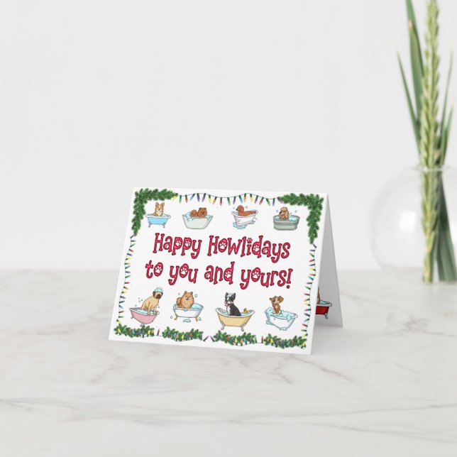 Cleanest Pup LLC Feiertagskarte (Vorderseite)