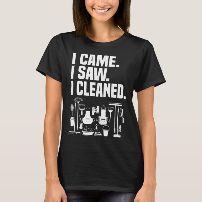 Cleaning  House Cleaner And Housekeeper T-Shirt (Vorderseite)