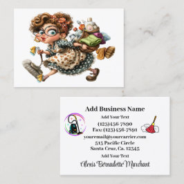 Cleaning Service Housekeeping Business Card Visitenkarte