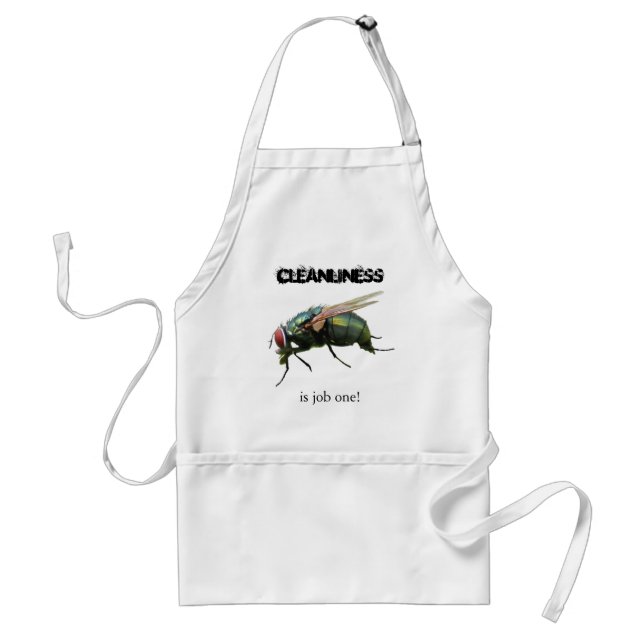 CLEANLINESS, ist der erste Job! Schürze (Vorne)
