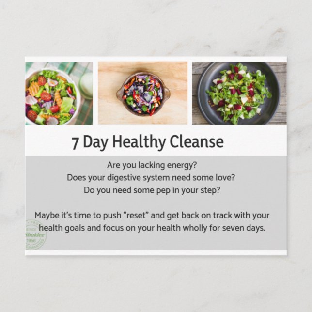 Cleanse Postcard Postkarte (Vorderseite)