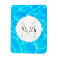 Clear Blue Pool Water Foto Monogram
