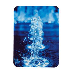 Clear Blue Water Feature in Motion Magnet