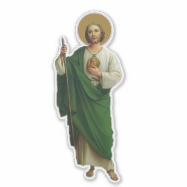 Clear Border St. Jude 8" Aufkleber (Vorderseite)