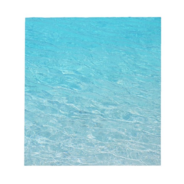 Clear Calm Blue Sea Ripples Notizblock (Vorderseite)