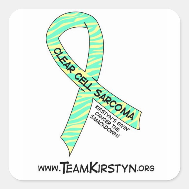 Clear Cell Sarcoma Awareness Stickers (Vorderseite)