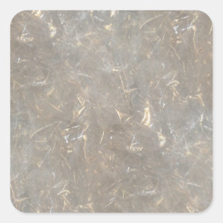 Clear cellophane Bildmuster Quadratischer Aufkleber