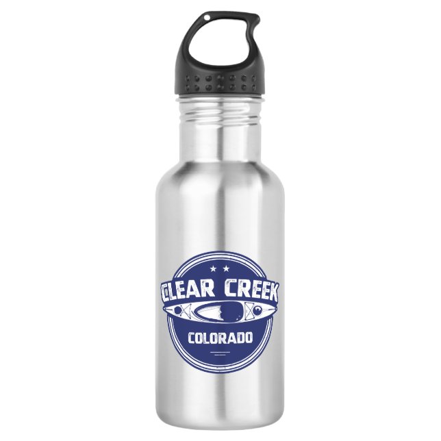 Clear Creek, Colorado Edelstahlflasche (Vorderseite)
