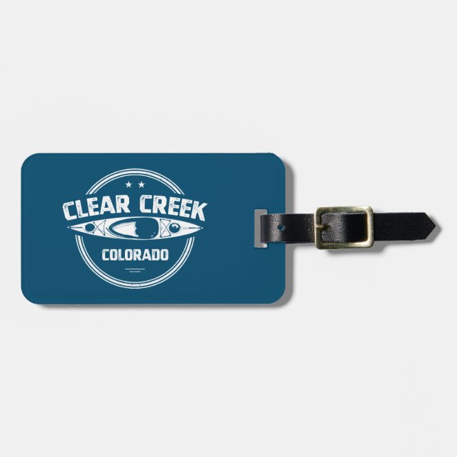 Clear Creek, Colorado Gepäckanhänger (Vorderseite horizontal)