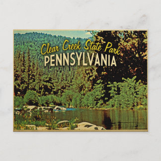 Clear Creek Pennsylvania Postkarte