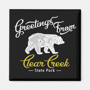 Clear Creek Staat Park Bear Magnet
