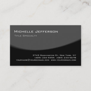 Clear Grau Black Pattern Trendy Business Card Visitenkarte