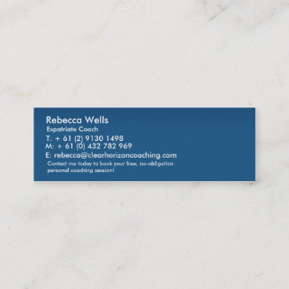 Clear_hORIZON_temp Mini Visitenkarte