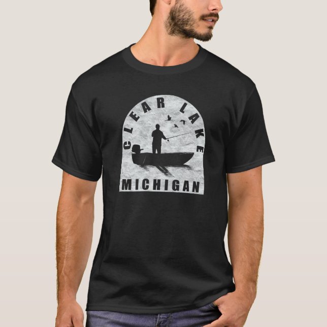 Clear Lake Fischen Michigan T-Shirt (Vorderseite)