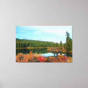 Clear Lake Oregon Herbst Gestohlene Canvas Print Leinwanddruck