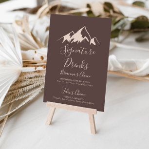 Clear Mountain Country Signature-Getränke-Schilder Poster