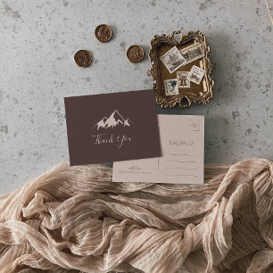 Clear Mountain Country Vielen Dank Postkarte