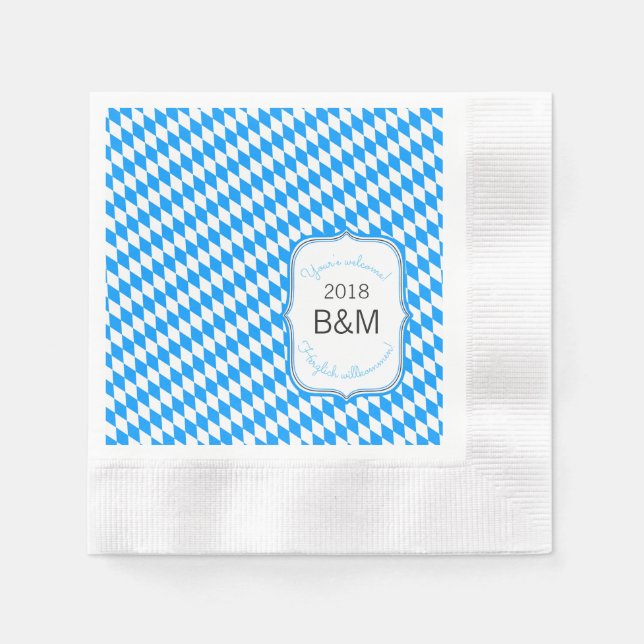 Clear Octoberfest Napkins Serviette (Vorderseite)