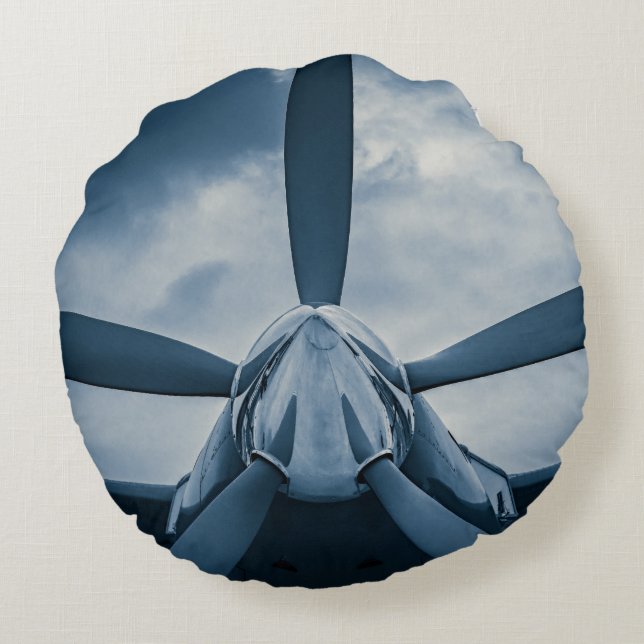 Clear Prop! Rundes Kissen (Rückseite)