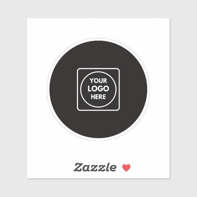 Clear Vinyl Logo Business Promo QR label (Blatt)