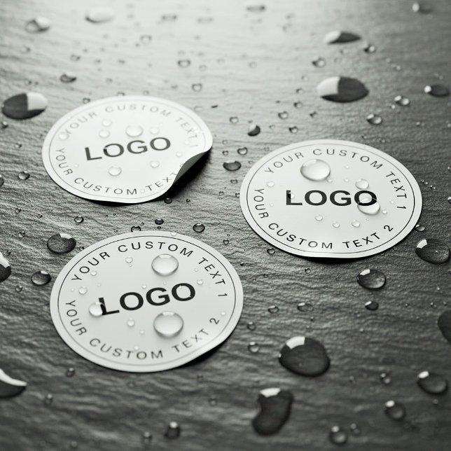 Clear Waterproof Custom Logo Stickers for Business Etiketten (clear logo stickers, waterproof labels, custom vinyl decals)