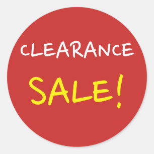 "CLEARANCE SALE!" Runder Aufkleber