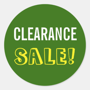 "CLEARANCE SALE!" Runder Aufkleber