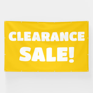 Clearance Verkauf! Yellow Banner