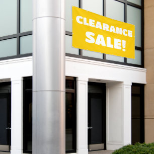 Clearance Verkauf! Yellow Banner