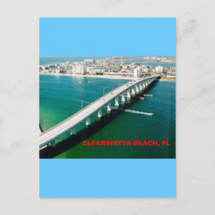 CLEARWASSER BEACH FLORIDA POSTKARTE