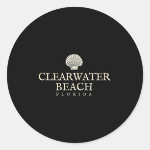 Clearwater Beach Fl , Clearwater Shirt, Florida Te Runder Aufkleber