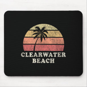 Clearwater Beach Fl Vintage 70er Retro Throwback D Mousepad