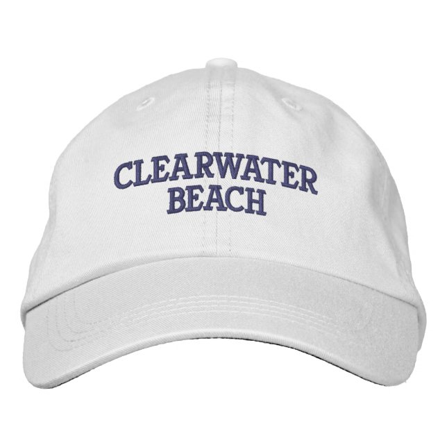 Clearwater Beach Florida bestickter Baseballhut Bestickte Baseballkappe (Vorderseite)