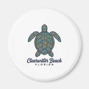 Clearwater Beach Florida Meeresschildkröte Vektor Magnet