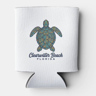 Clearwater Beach Florida Meeresschildkröte Vektord Dosenkühler