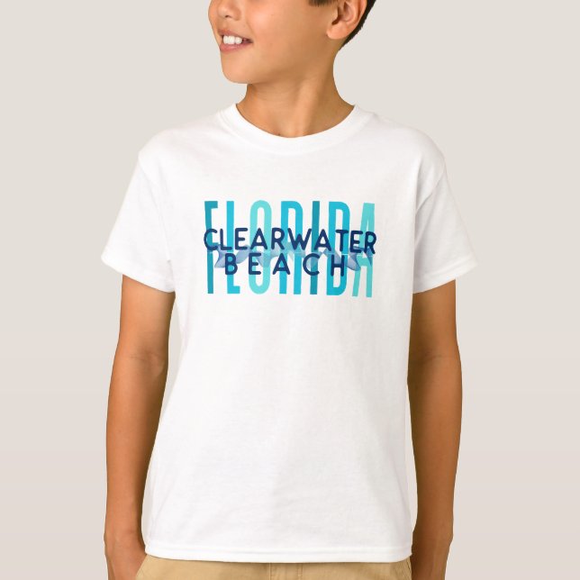 Clearwater Beach Florida (Ocean Waves) T-Shirt (Vorderseite)