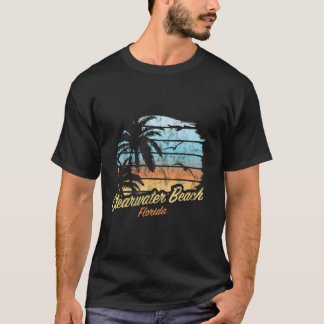 Clearwater Beach Florida - Palmenbaum Sonnenunterg T-Shirt