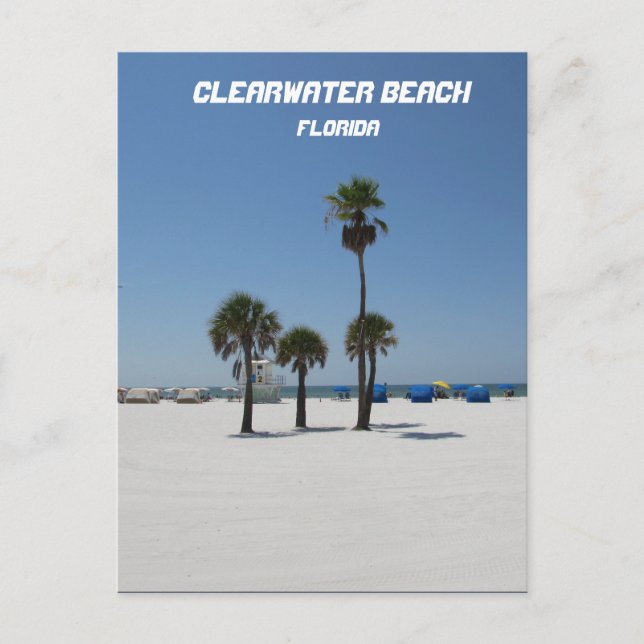 Clearwater Beach Florida Postkarte (Vorderseite)
