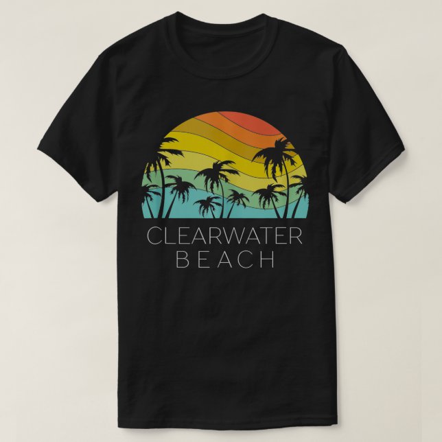 Clearwater Beach Florida Retro Vacation Souvenir S T-Shirt (Design vorne)