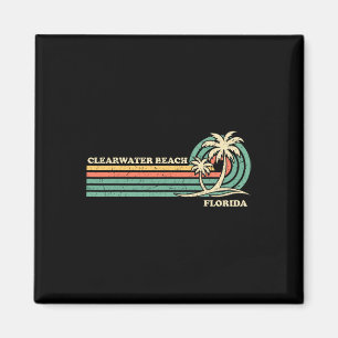 Clearwater Beach Florida Sommer Vintage Familienur Magnet