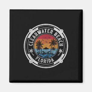Clearwater Beach Florida Sommerurlaub Vintage S Magnet