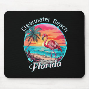 Clearwater Beach Florida Strand Flamingo Tropisch Mousepad