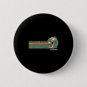 Clearwater Beach Florida Summer Vintag Family Vac Button