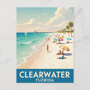 Clearwater Beach Florida Travel Postkarte
