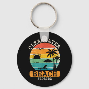 Clearwater Beach Florida Tropischer Sonnenuntergan Schlüsselanhänger